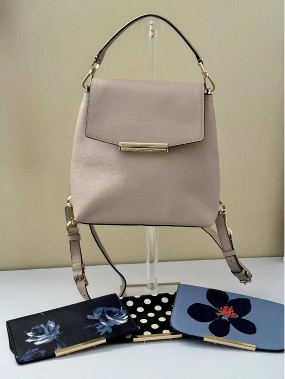 Kate Spade Make It Mine Convertible Backpack Handbag + 3 Interchangeable Flaps